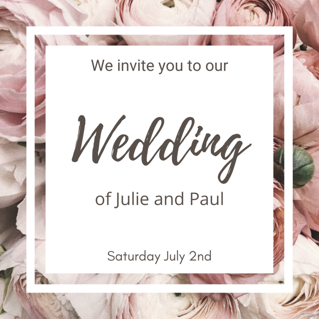 Canva Wedding invite