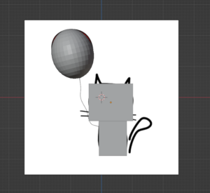 Blocking out the cat in Blender